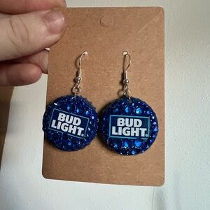 Handmade Bud Light Earrings